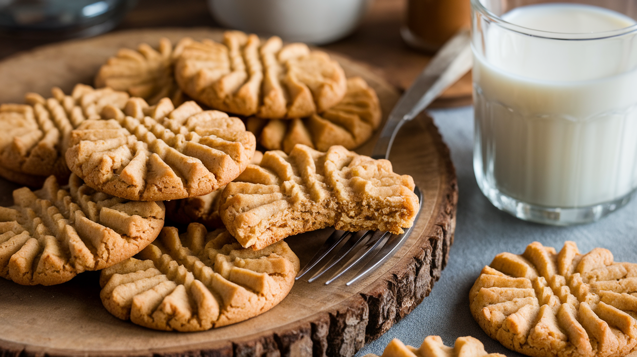 4-Ingredient Peanut Butter Cookies