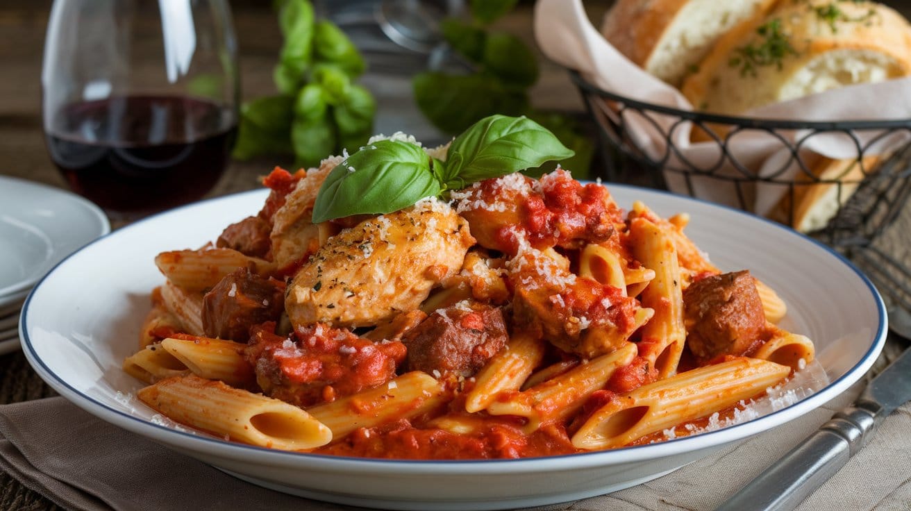 Chicken and Italian Sausage Recipes with Pasta